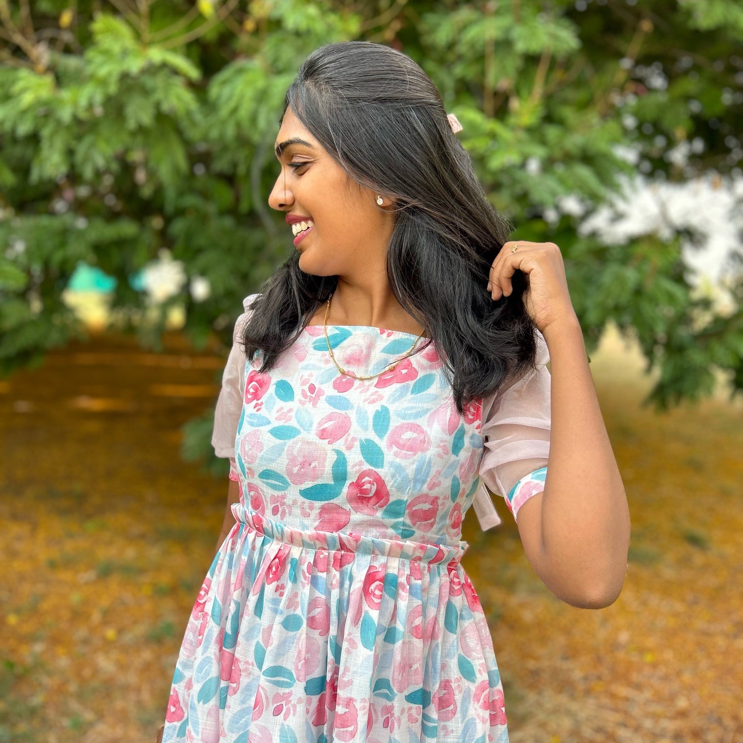 Garden of pastel maxi
