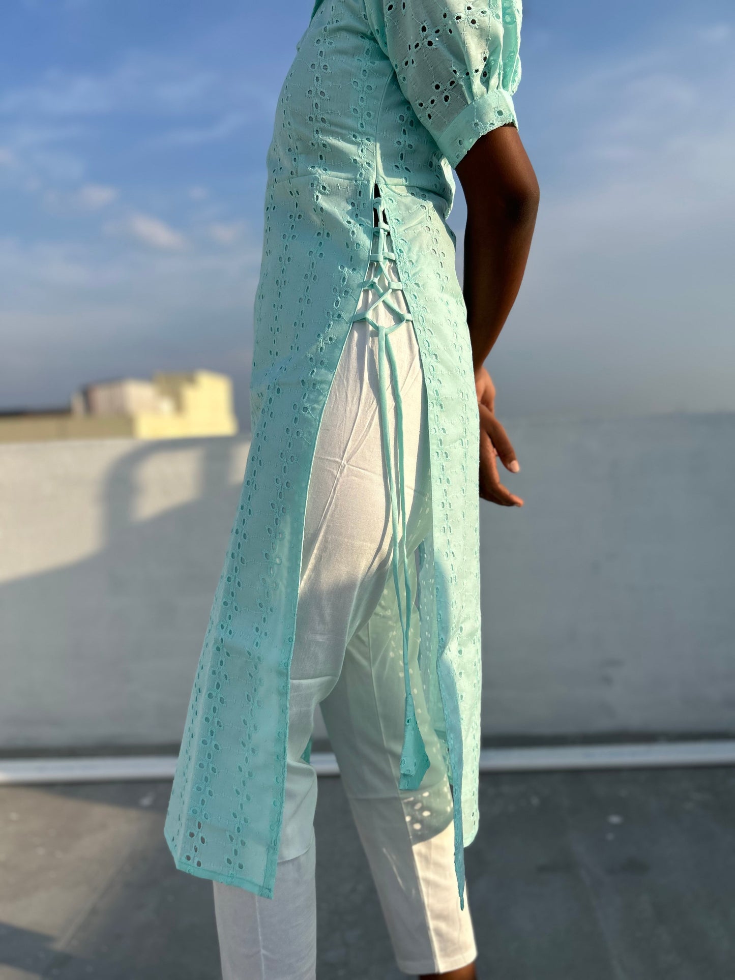 Ice blue TOP