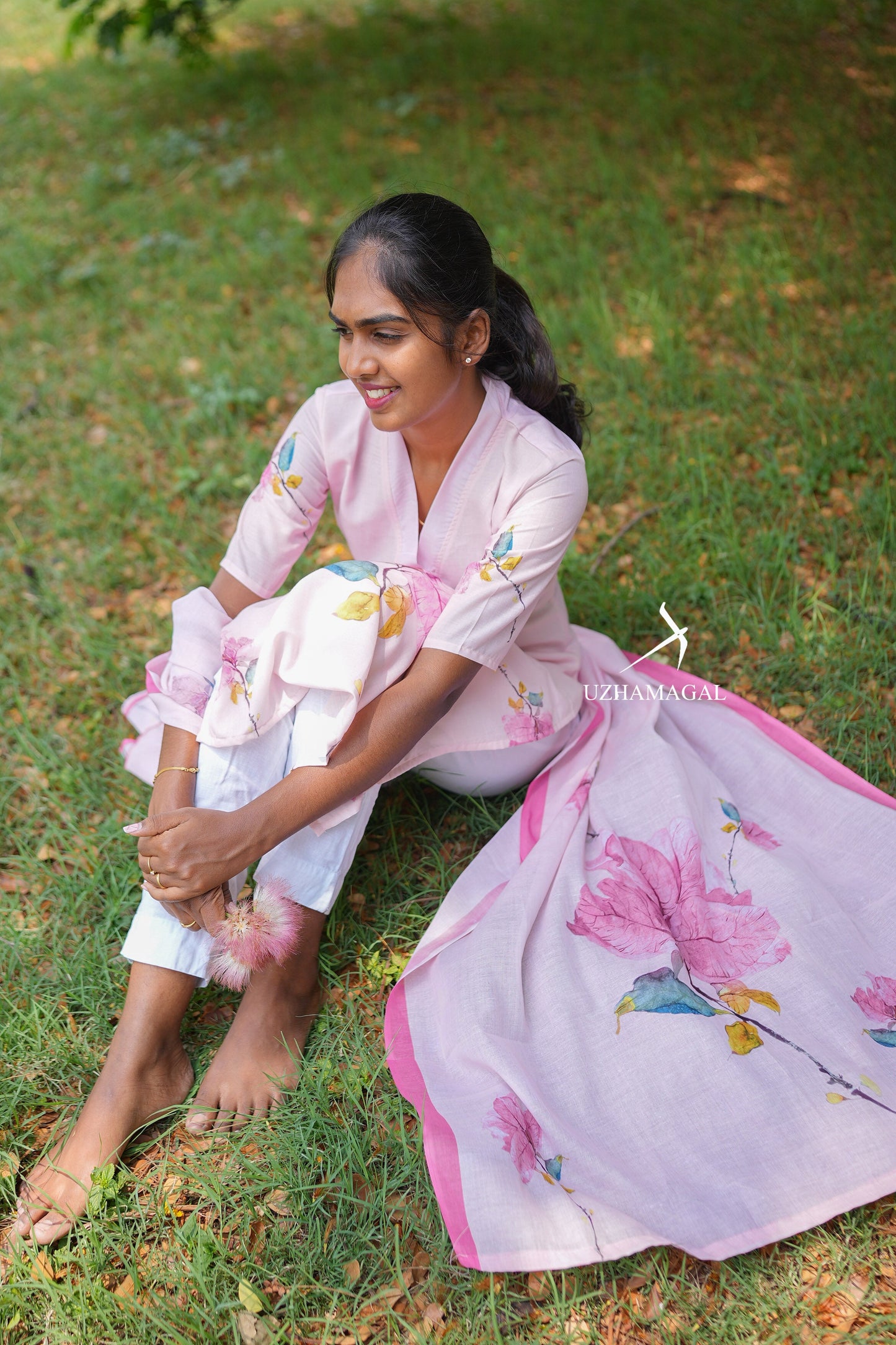 Candy baby pink top & dupatta