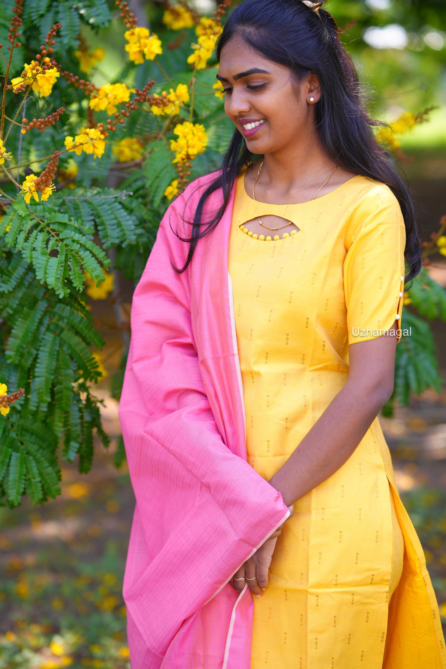 Yellow Pushpam TOP & PANT