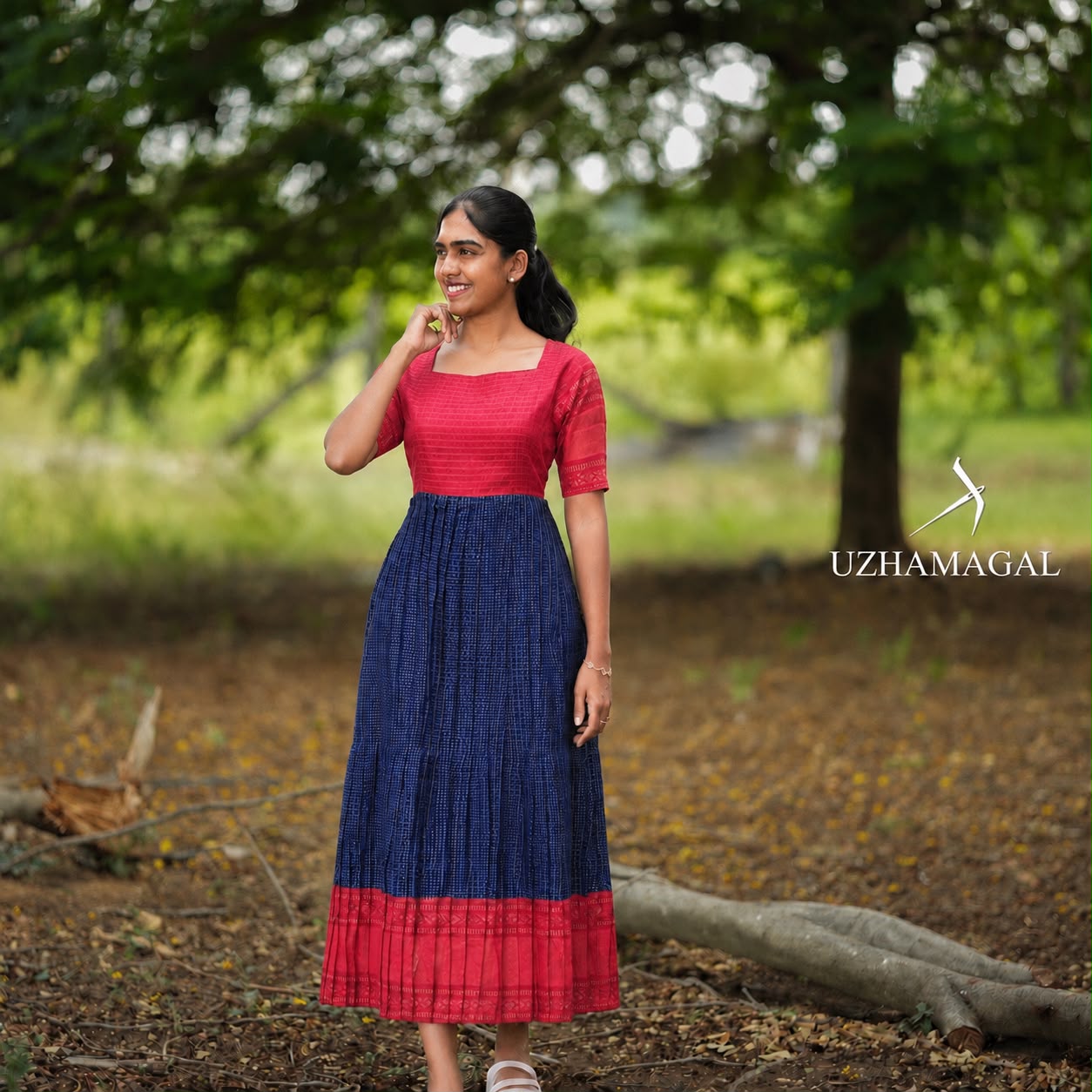 ROSY BLUE ETHNIC MAXI