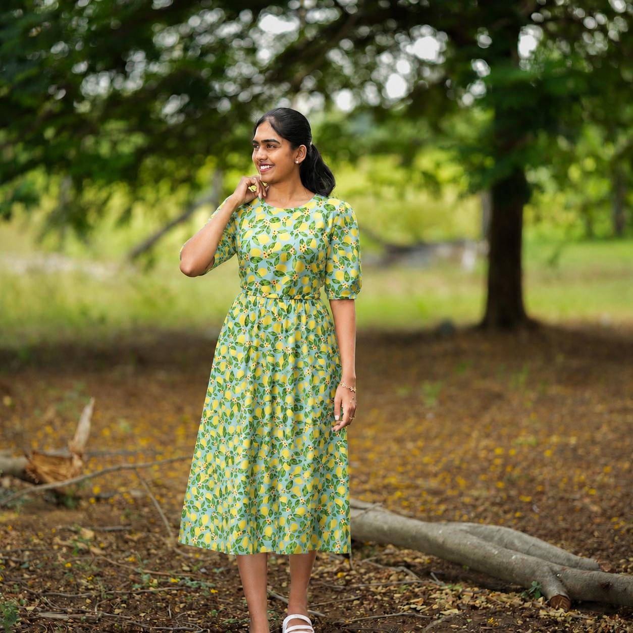 GREEN YELLOW MAXI