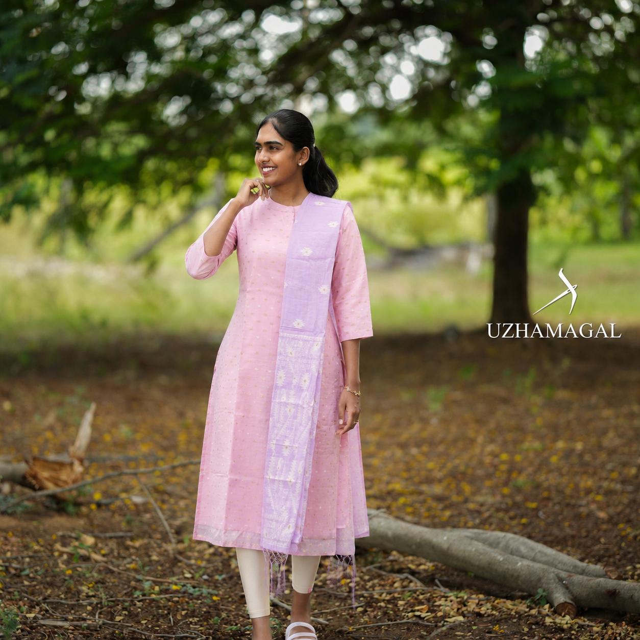 DELIGHT ROSE TOP & DUPATTA