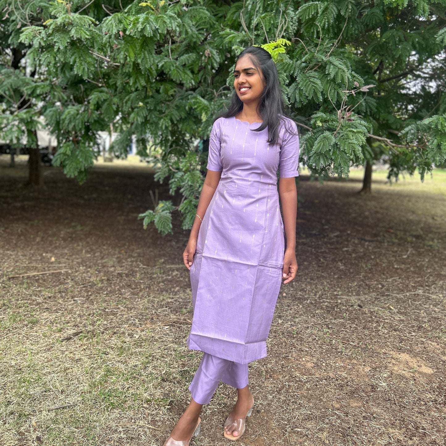 Lavi lavender kurti & pant