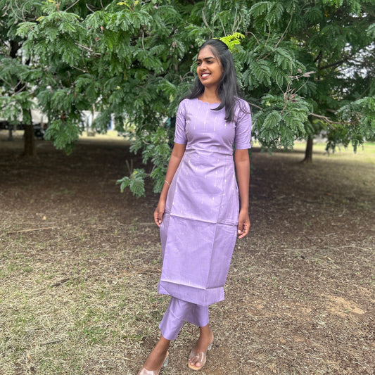 Lavi lavender kurti & pant