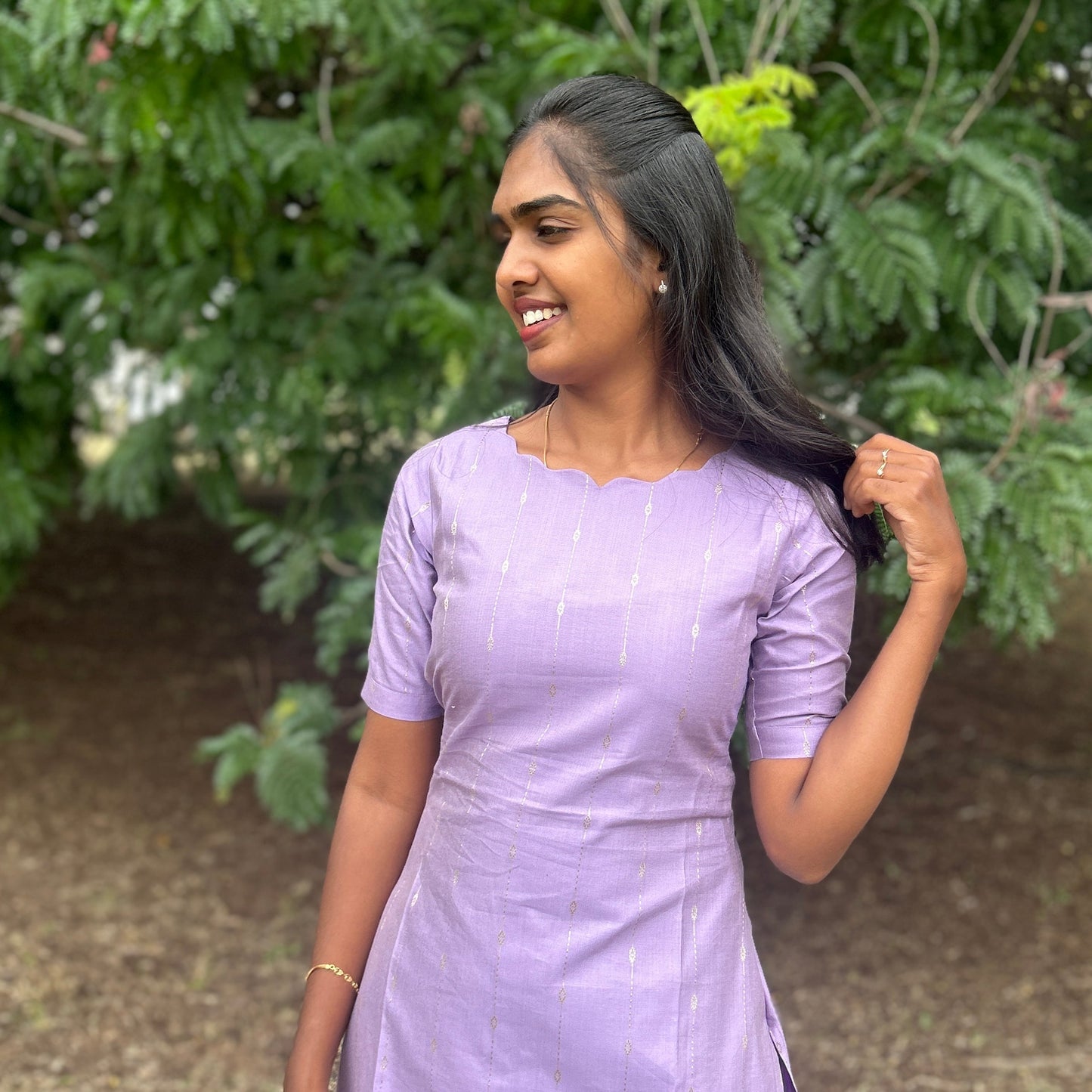 Lavi lavender kurti & pant