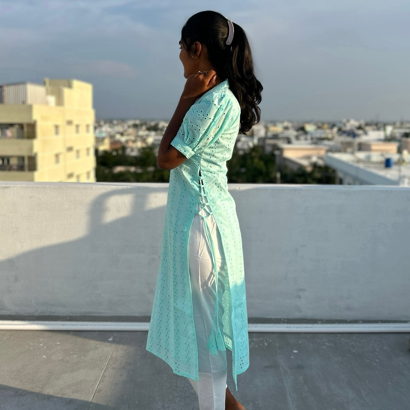 Ice blue TOP