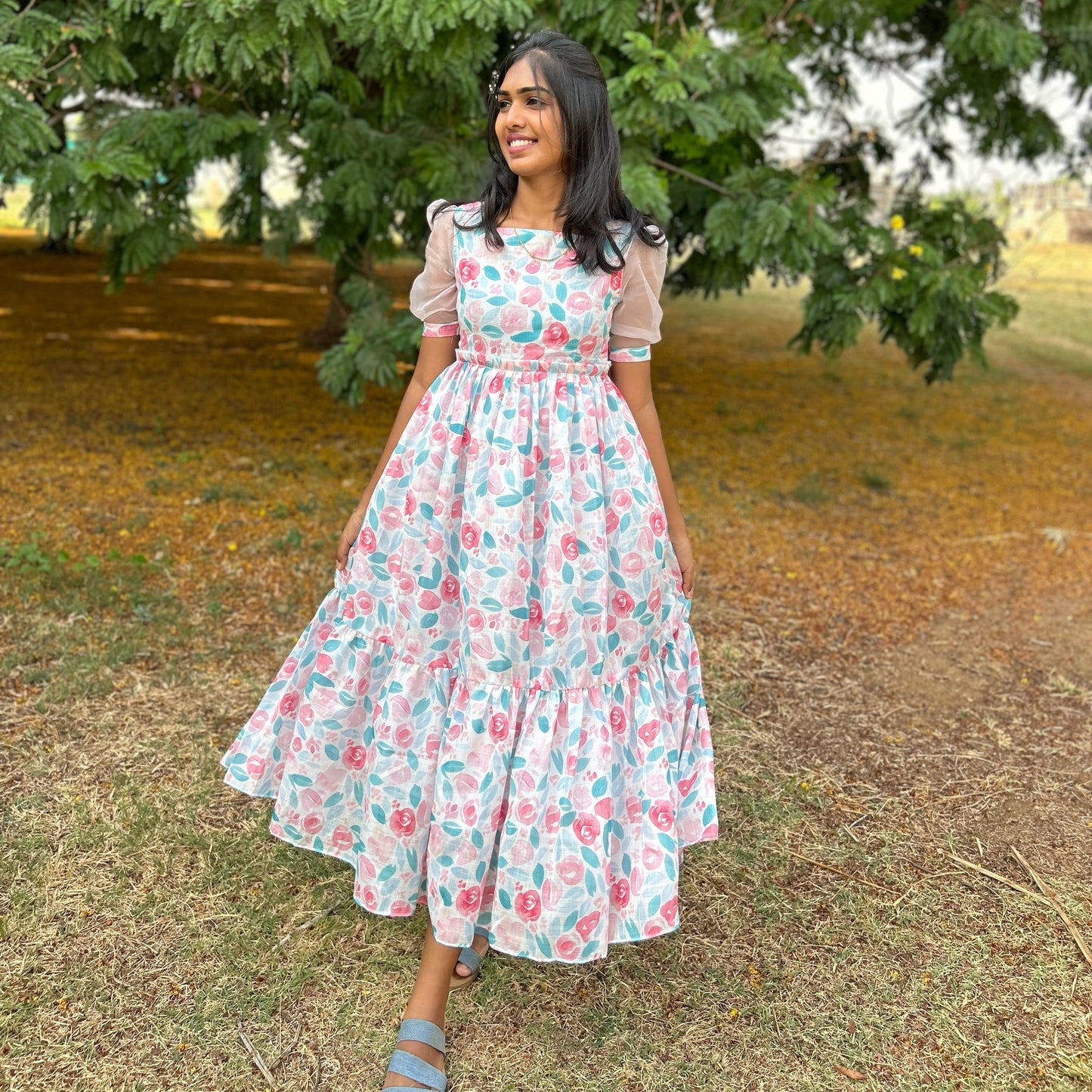 Garden of pastel maxi