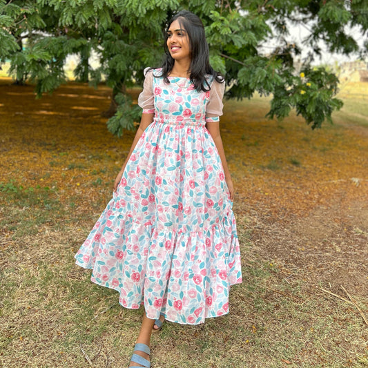 Garden of pastel maxi
