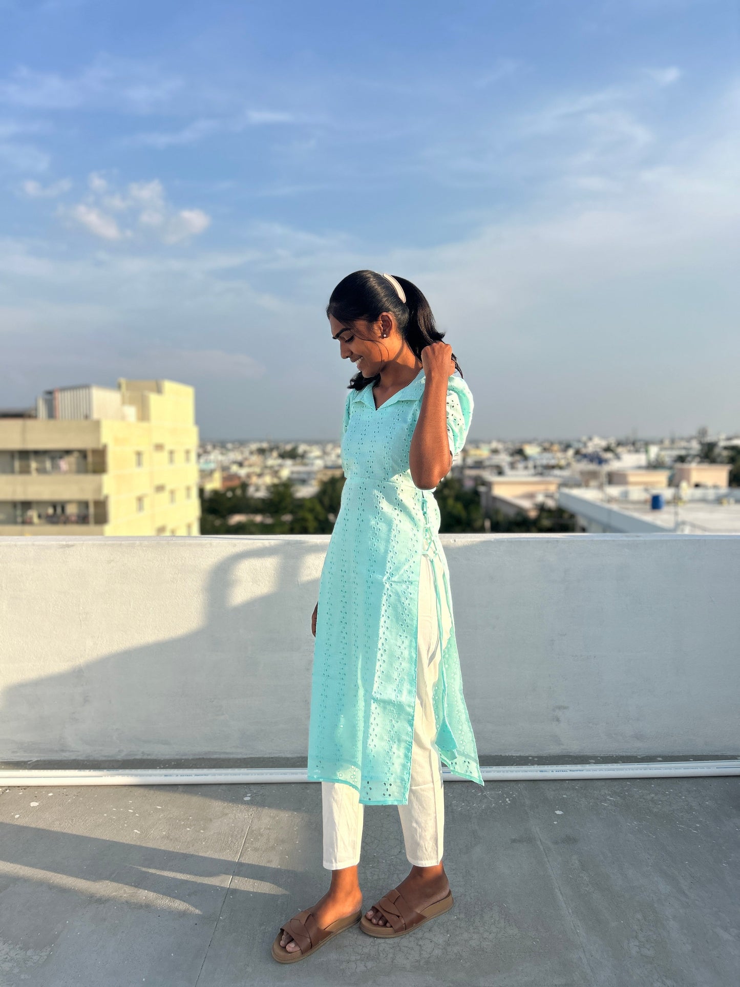 Ice blue TOP