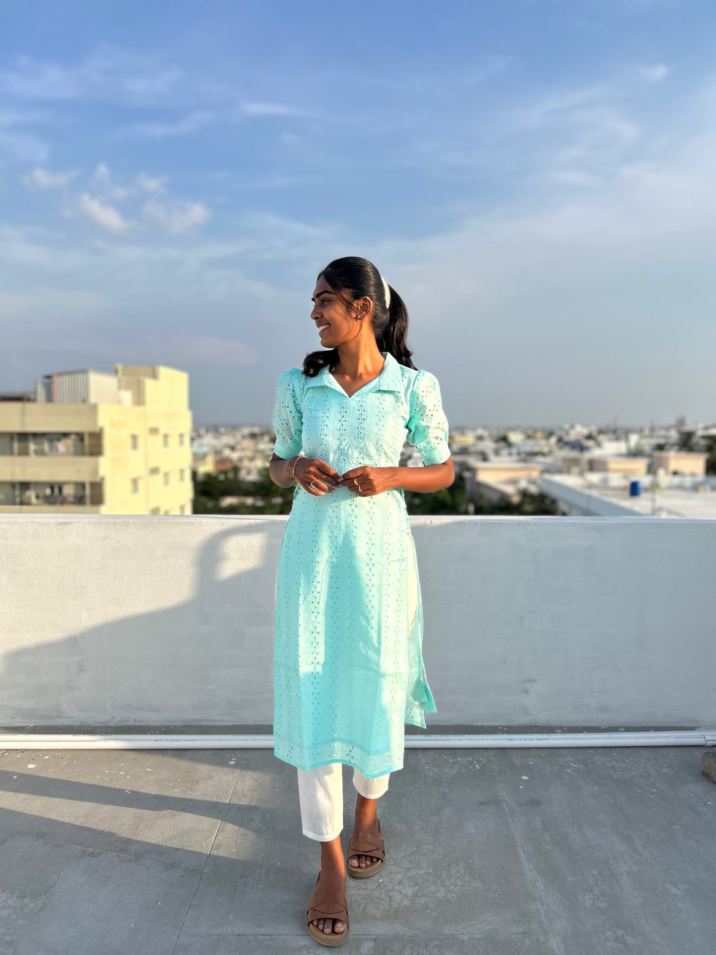 Ice blue TOP