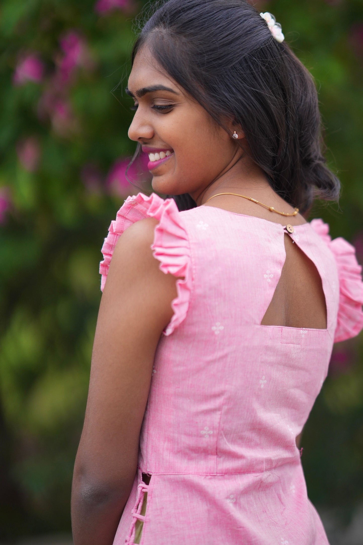 Pink guva kurti set