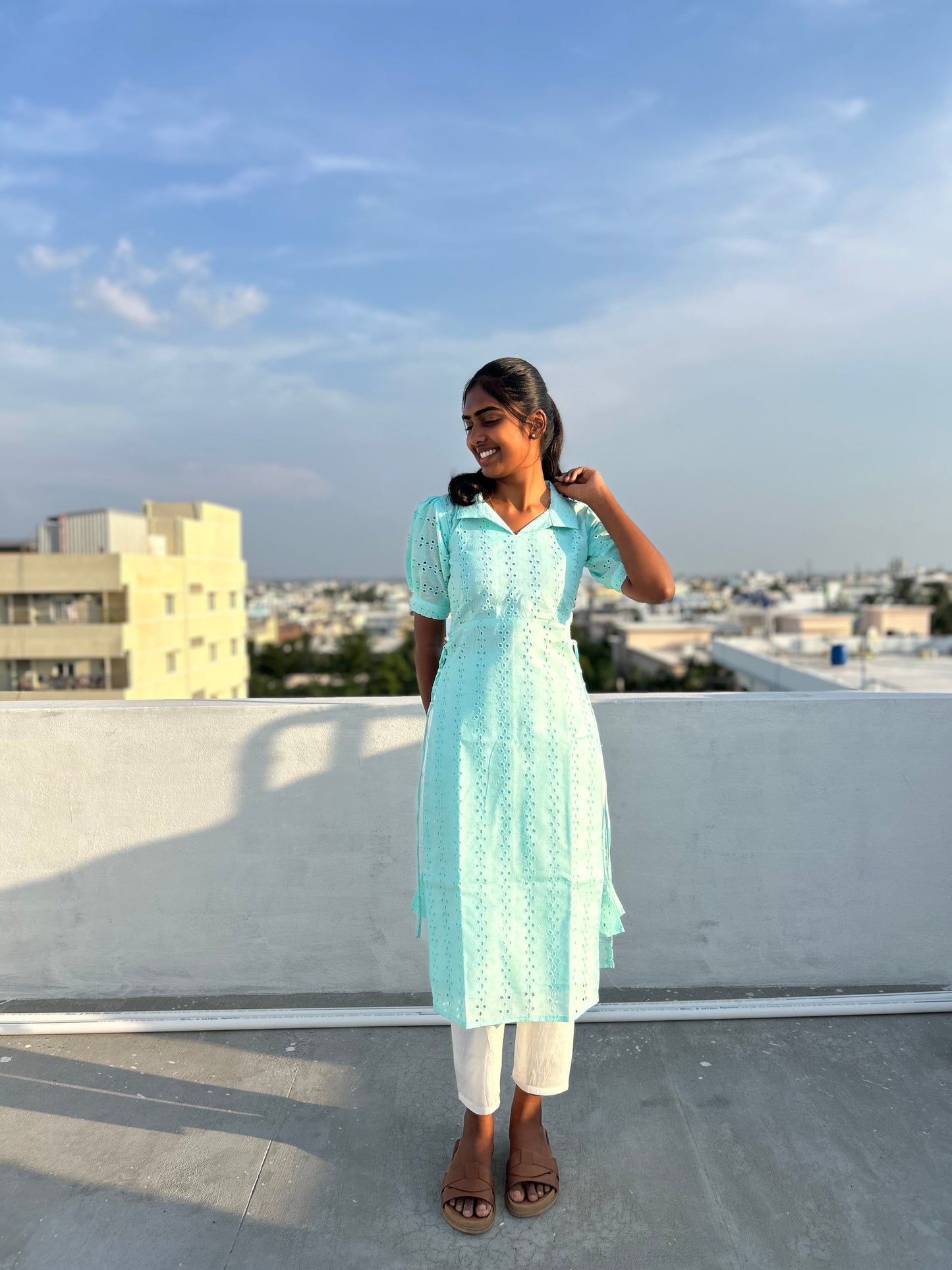Ice blue TOP