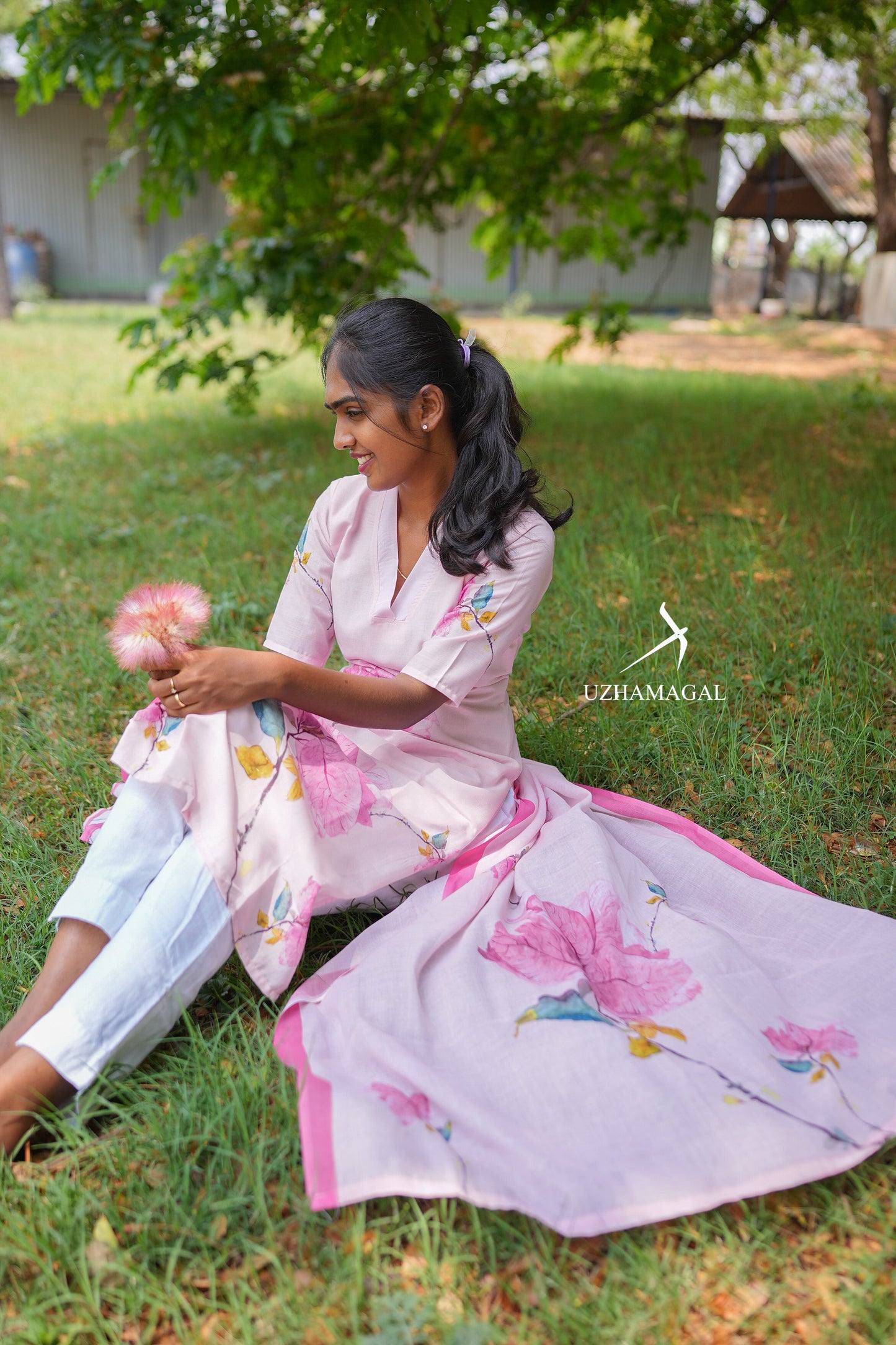 Candy baby pink top & dupatta