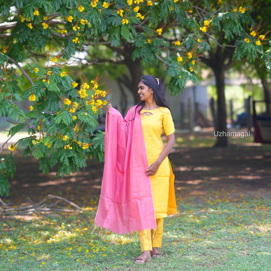 Yellow Pushpam TOP & PANT