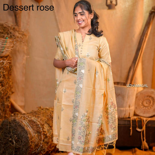 DESSERT ROSE TOP & DUPATTA