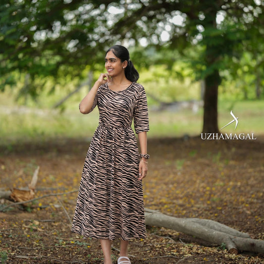 BROWN BLACK MAXI
