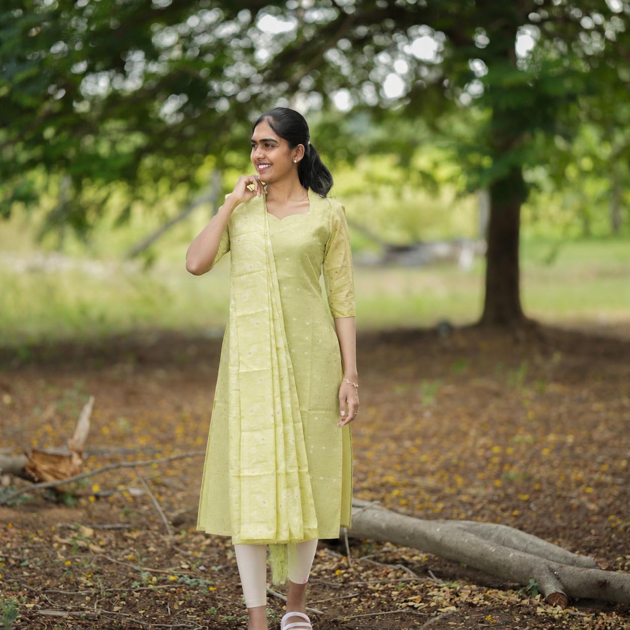 AVOCADO WHISPER TOP & DUPATTTA