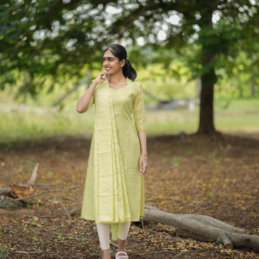 AVOCADO WHISPER TOP & DUPATTTA