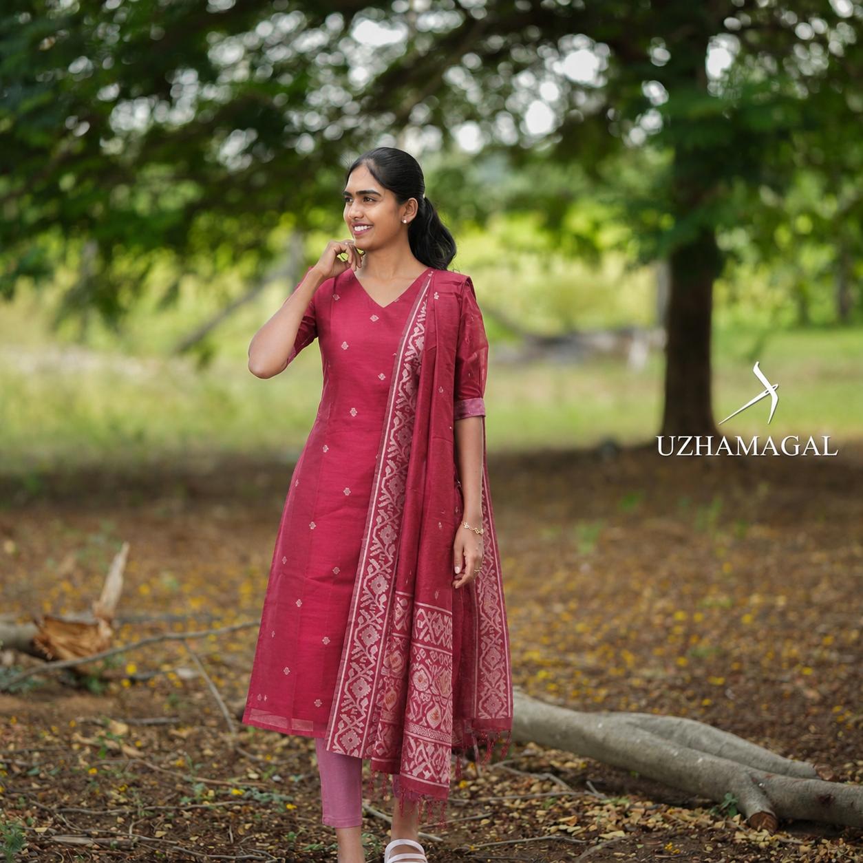RED EMBER TOP & DUPATTA