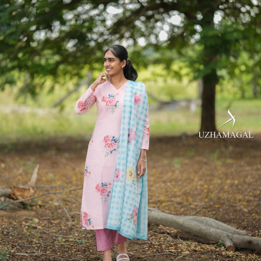 CANDY BLUSH  TOP & DUPATTA