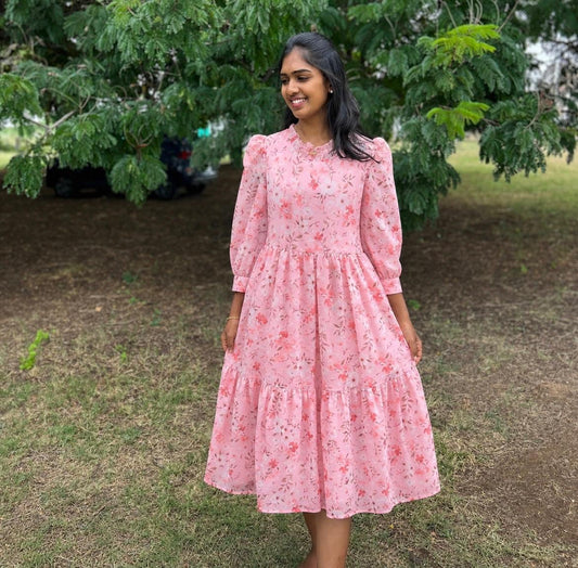 FLORAL PEACH MAXI