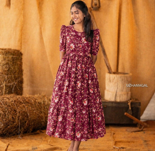 DARK RED MAXI